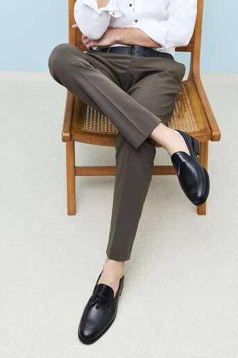 Ziya - Hakiki Deri Erkek Klasik Ayakkabı Siyah (1)