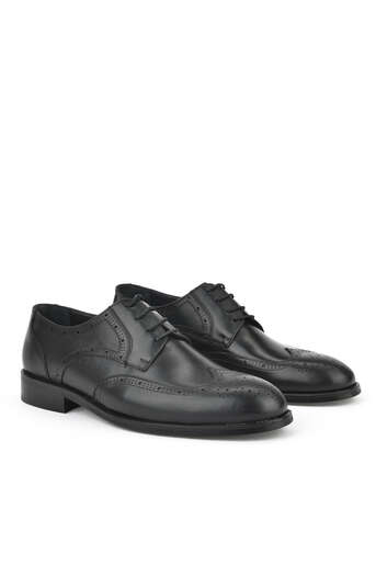 Ziya - Hakiki Deri Erkek Klasik Ayakkabı Siyah (1)