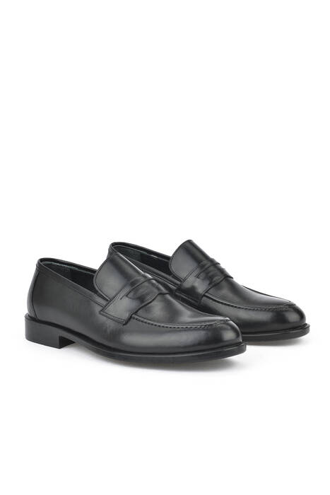 Black Genuine Leather Men's Formal Shoes