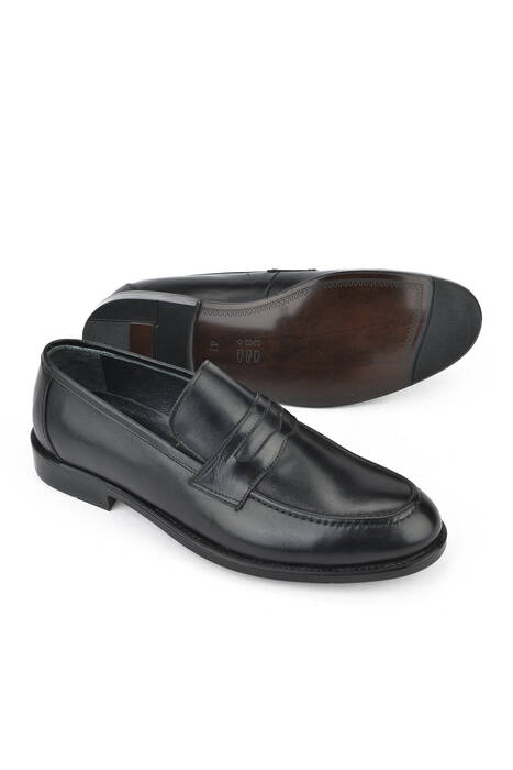 Black Genuine Leather Men's Formal Shoes
