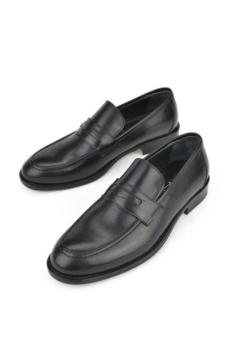 Black Genuine Leather Men's Formal Shoes