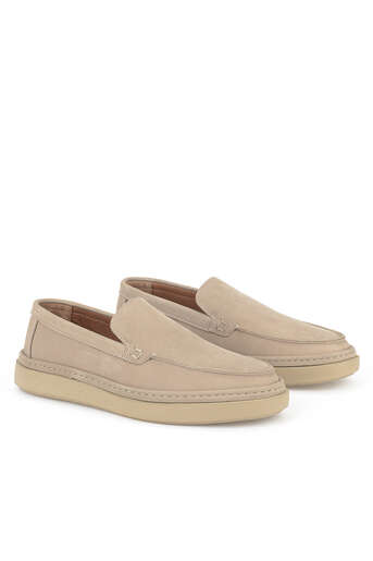 Ziya - Hakiki Deri Erkek Konfor Ayakkabı Bej (1)