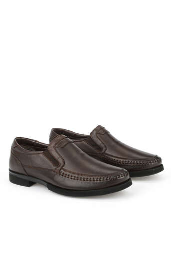 Ziya - Brown Genuine Leather Men's Comfort Shoes (1)