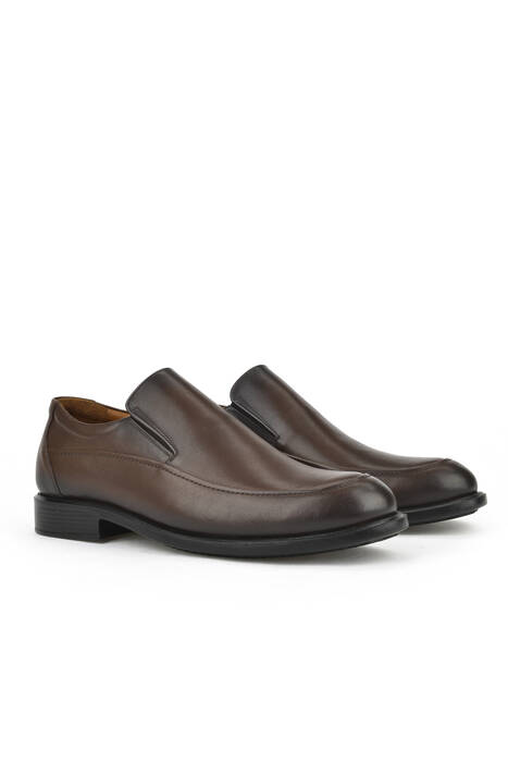 Brown Genuine Leather Men's Comfort Shoes