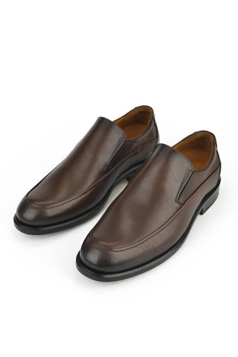 Brown Genuine Leather Men's Comfort Shoes