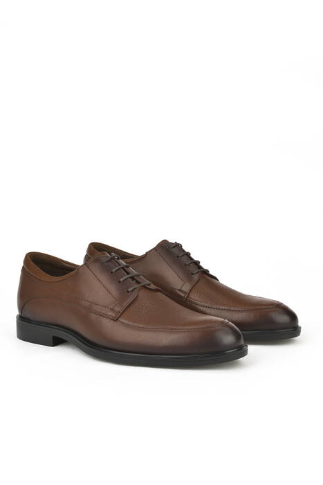Brown Genuine Leather Men's Comfort Shoes