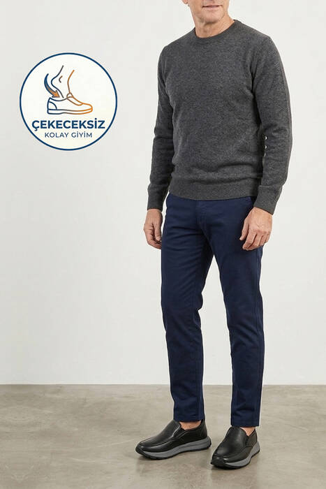 Hakiki Deri Erkek Konfor Ayakkabı Siyah