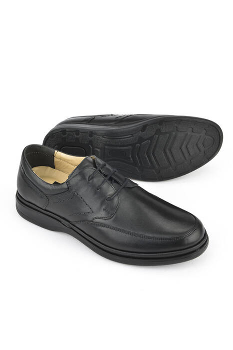 Hakiki Deri Erkek Konfor Ayakkabı Siyah Hakiki Deri Erkek Konfor Ayakkabı Siyah