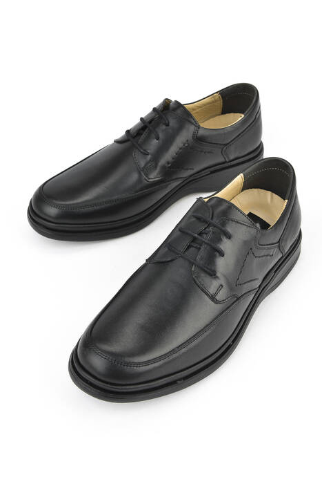 Hakiki Deri Erkek Konfor Ayakkabı Siyah Hakiki Deri Erkek Konfor Ayakkabı Siyah