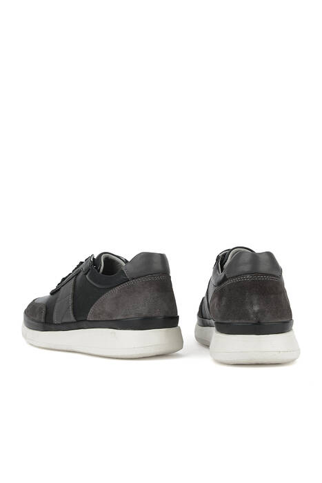 Hakiki Deri Erkek Konfor Ayakkabı Siyah