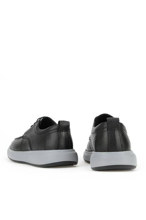 Hakiki Deri Erkek Konfor Ayakkabı Siyah