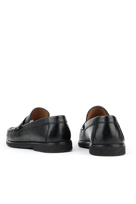 Hakiki Deri Erkek Konfor Ayakkabı Siyah