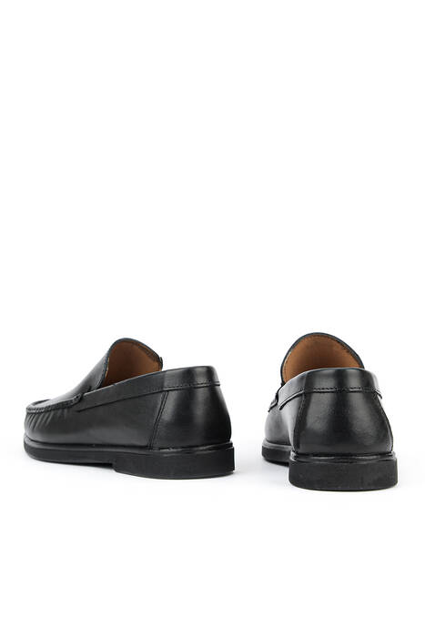 Hakiki Deri Erkek Konfor Ayakkabı Siyah