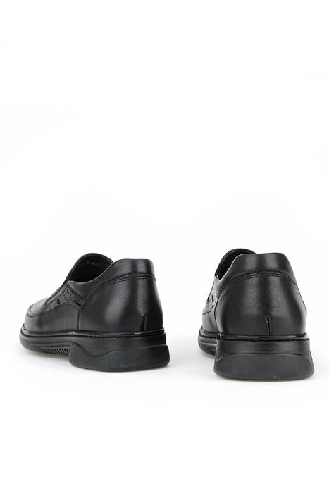 Hakiki Deri Erkek Konfor Ayakkabı Siyah