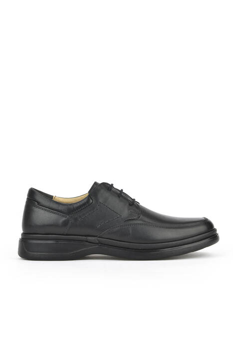 Black Genuine Leather Men's Comfort Shoes