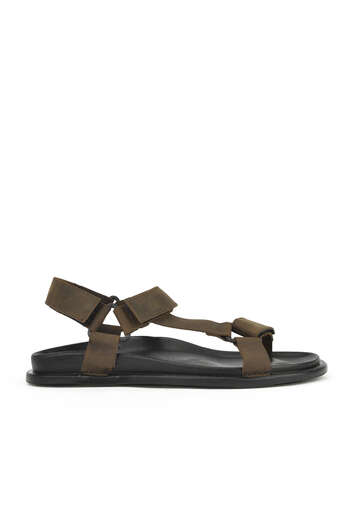 Ziya - Khaki Genuine Leather Men's Sandals Ziya - Khaki Genuine Leather Men's Sandals