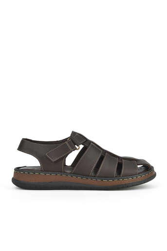 Ziya - Brown Genuine Leather Men's Sandals Ziya - Brown Genuine Leather Men's Sandals