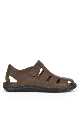 Ziya - Brown Genuine Leather Men's Sandals Ziya - Brown Genuine Leather Men's Sandals