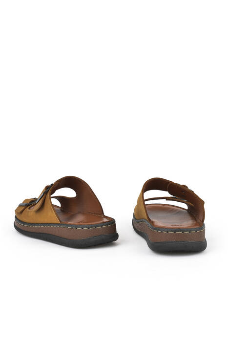 Hakiki Deri Erkek Terlik Taba