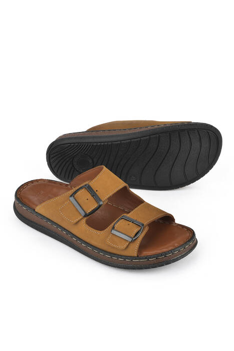 Hakiki Deri Erkek Terlik Taba