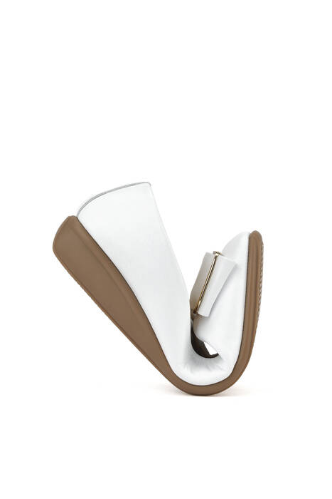 Hakiki Deri Kadın Babet Beyaz