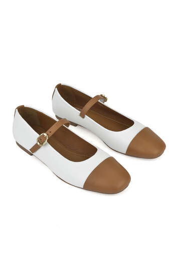 Ziya - Hakiki Deri Kadın Babet Beyaz (1) Ziya - Hakiki Deri Kadın Babet Beyaz (1)