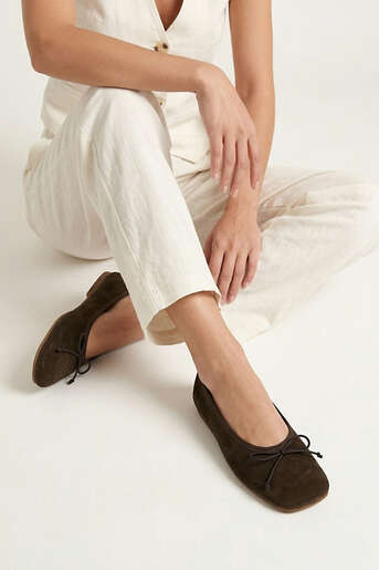 Ziya - Hakiki Deri Kadın Babet Kahverengi