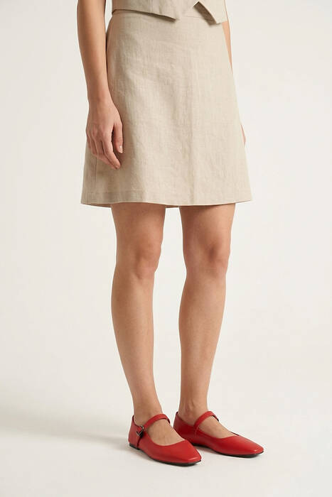 Hakiki Deri Kadın Babet Kırmızı