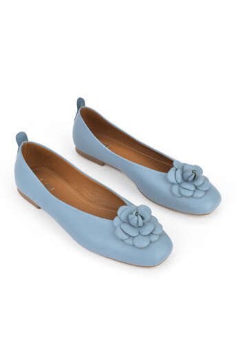 Ziya - Hakiki Deri Kadın Babet Mavi (1) Ziya - Hakiki Deri Kadın Babet Mavi (1)