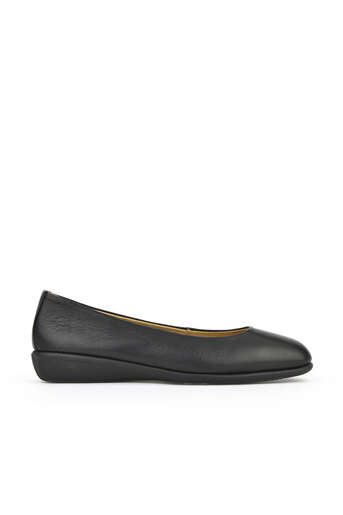Ziya - Black Genuine Leather Women's Ballet Flats Ziya - Black Genuine Leather Women's Ballet Flats