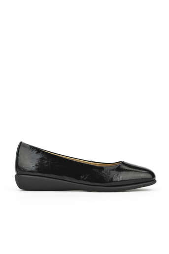 Ziya - Black Genuine Leather Women's Ballet Flats Ziya - Black Genuine Leather Women's Ballet Flats