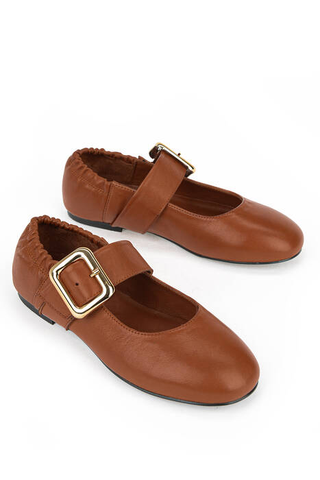 Hakiki Deri Kadın Babet Taba