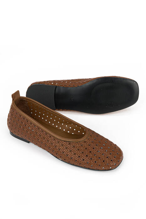 Hakiki Deri Kadın Babet Taba