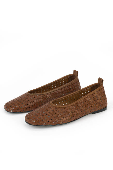 Hakiki Deri Kadın Babet Taba