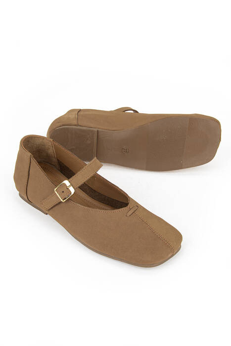 Hakiki Deri Kadın Babet Taba