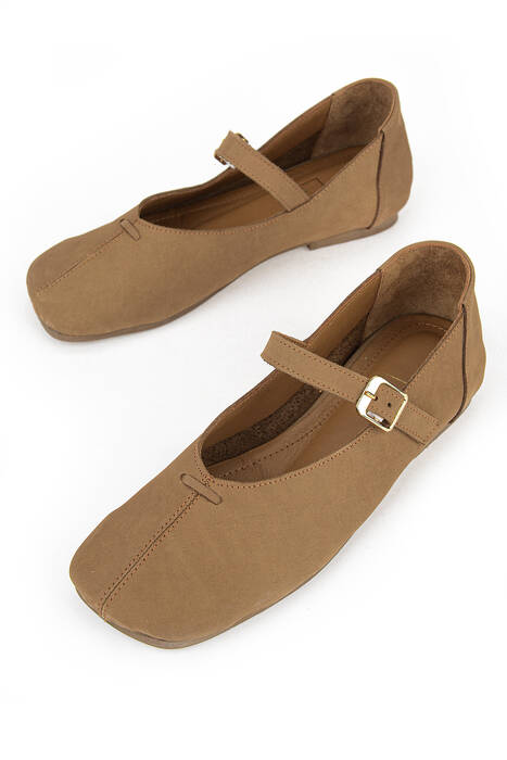 Hakiki Deri Kadın Babet Taba