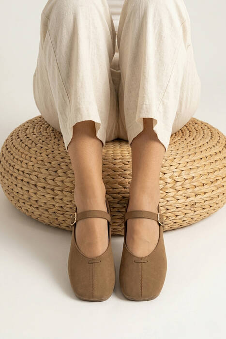 Hakiki Deri Kadın Babet Taba