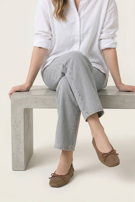 Hakiki Deri Kadın Babet Taba