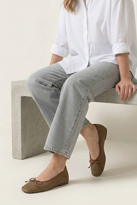 Hakiki Deri Kadın Babet Taba