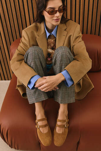 Ziya - Hakiki Deri Kadın Babet Taba (1)