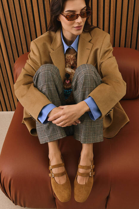 Hakiki Deri Kadın Babet Taba