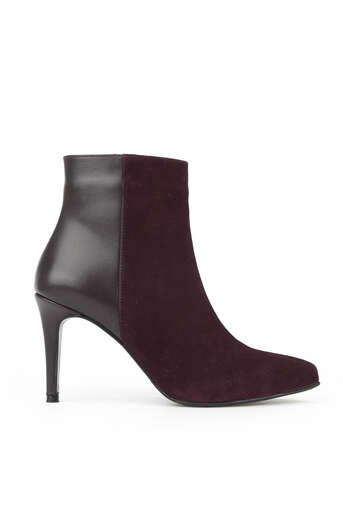 Ziya - Hakiki Deri Kadın Bot Bordo