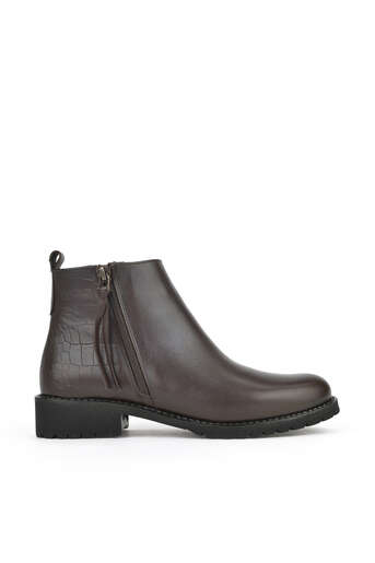 Ziya - Brown Genuine Leather Womens's Boots