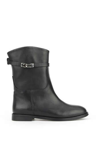 Ziya - Hakiki Deri Kadın Çizme Siyah