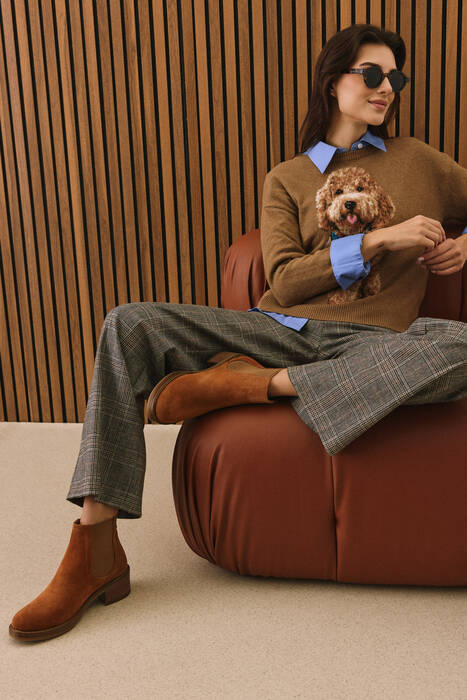 Hakiki Deri Kadın Bot Taba