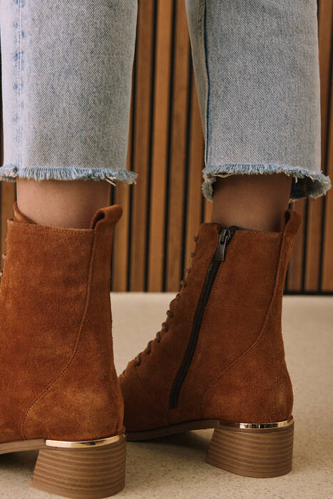 Hakiki Deri Kadın Bot Taba