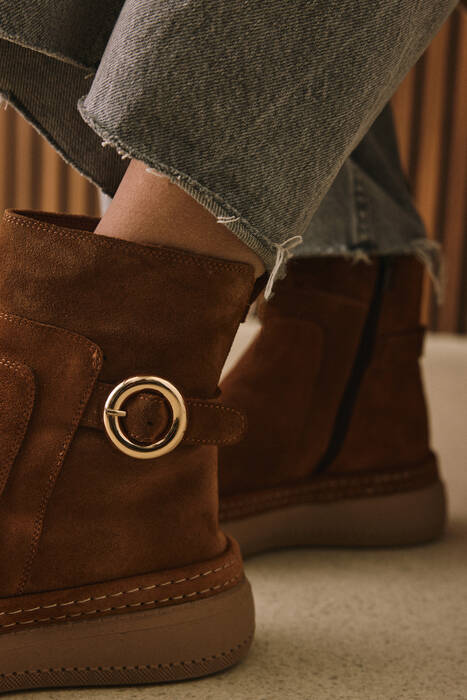 Hakiki Deri Kadın Bot Taba