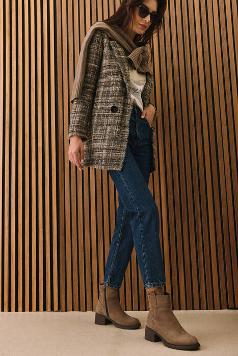 Hakiki Deri Kadın Bot Vizon