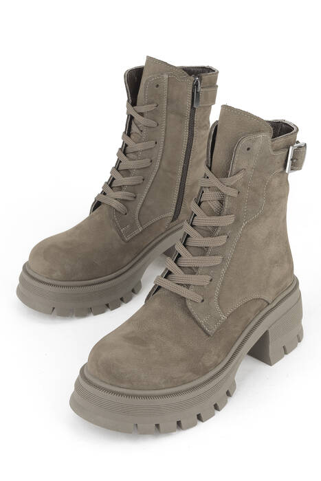 Hakiki Deri Kadın Bot Vizon