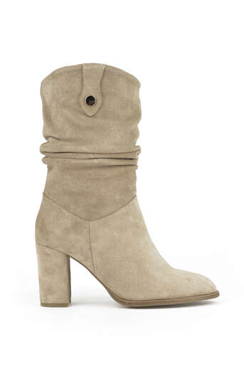 Ziya - Hakiki Deri Kadın Çizme Bej Ziya - Hakiki Deri Kadın Çizme Bej